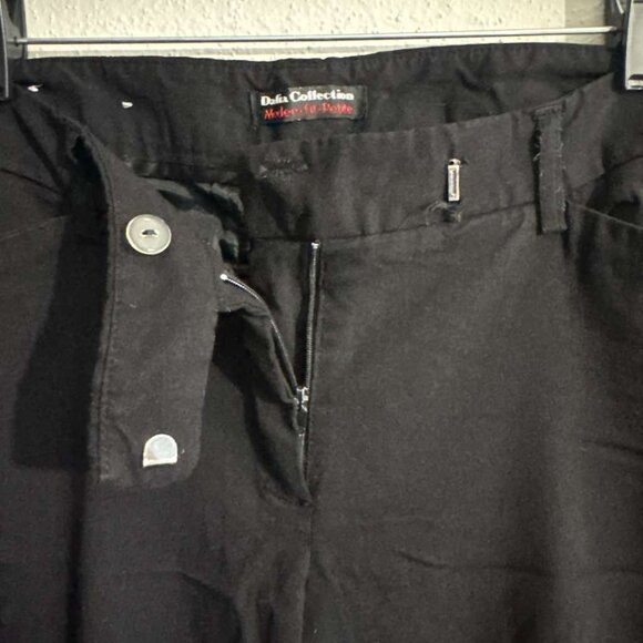 Dalia Collection Womens Flat Front Straight Leg Stretch Dress Pants Black Sz 12P - Picture 4 of 16